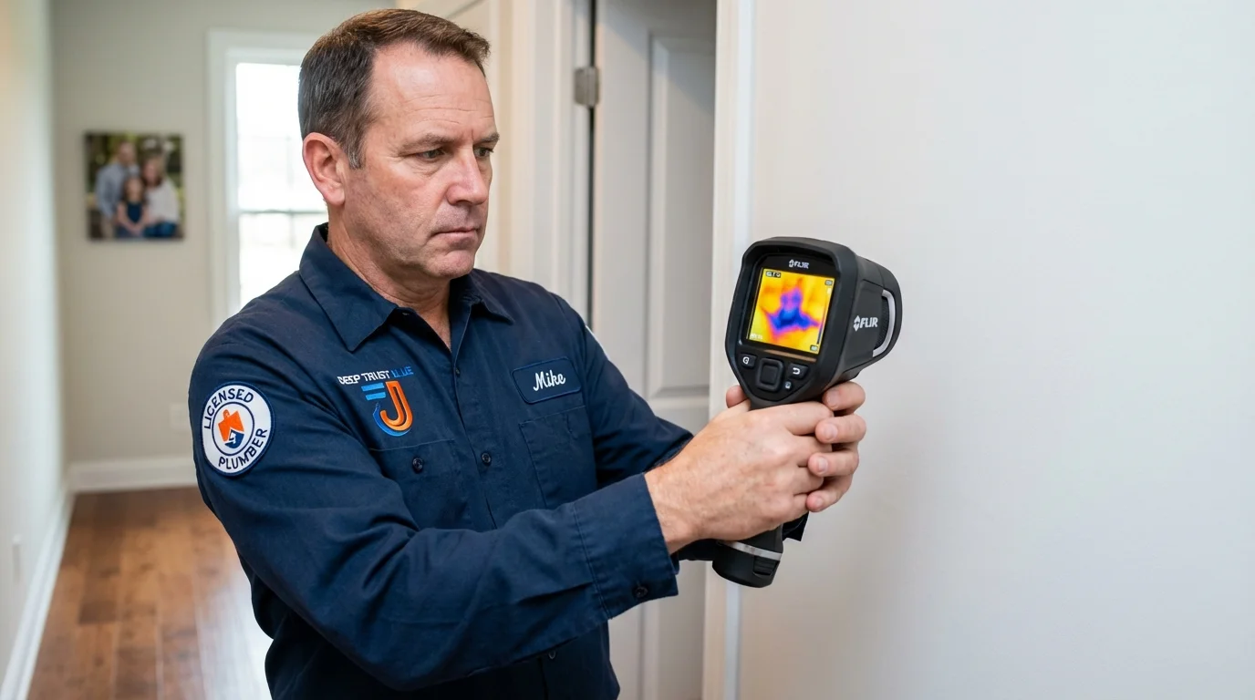 Thermal imaging leak detection by Johns Plumbing LLC in Valley Park